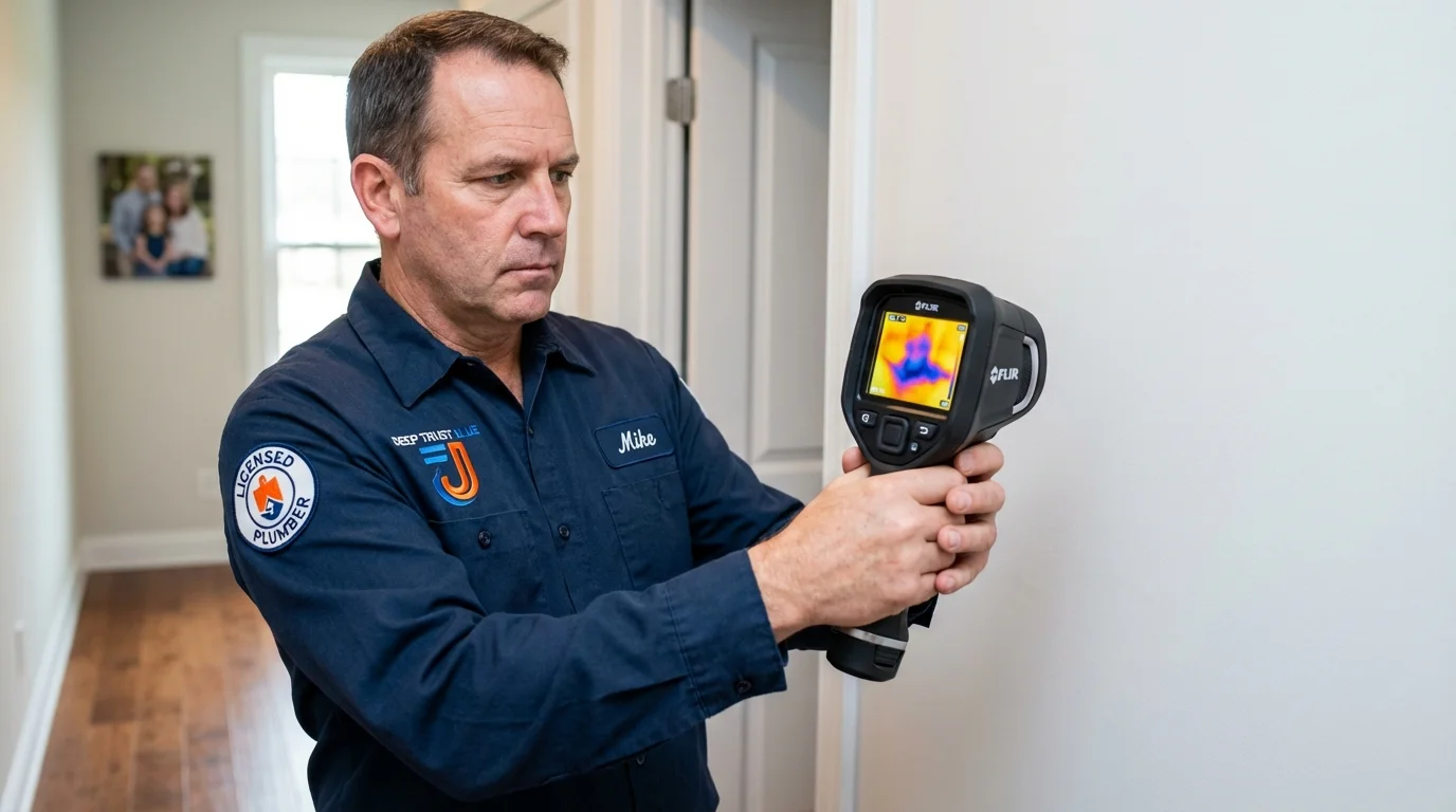 Thermal imaging leak detection by Johns Plumbing LLC in Kerens